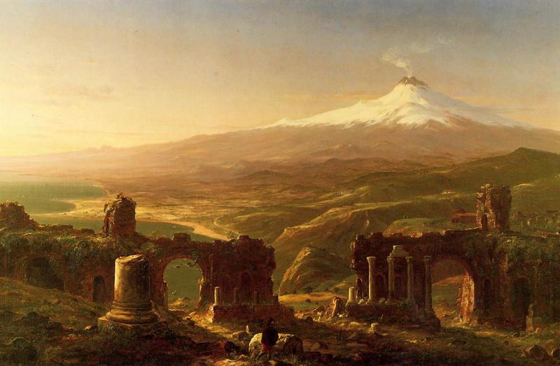 Thomas Cole Mount Etna from Taormina Sweden oil painting art